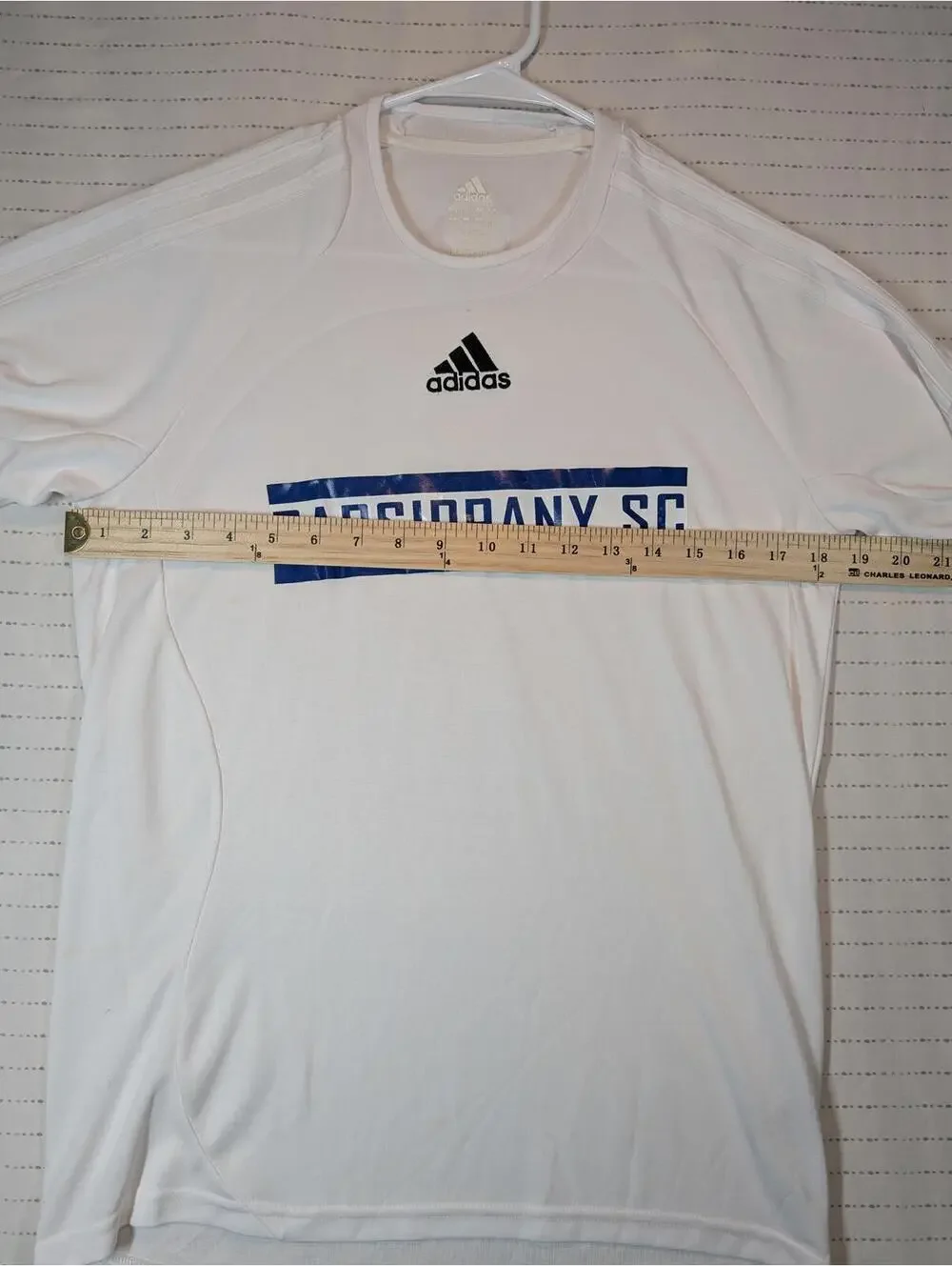 Adidas Parsippany SC Soccer Jersey White Mens Small